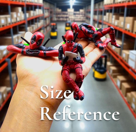 Deadpool Figure 3 Pcs Anime Deadpool Figures Model Car Dashboard Deadpool Ornaments